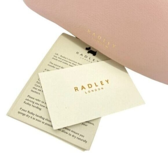 Radley London Sunny Rise Womens Bucket Bag Pastel Pink Leather New - Picture 2 of 13